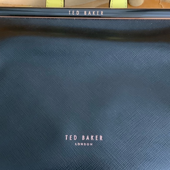 Ted Baker London Black Backpack with Yellow Highlights & Drawstrings main image 4